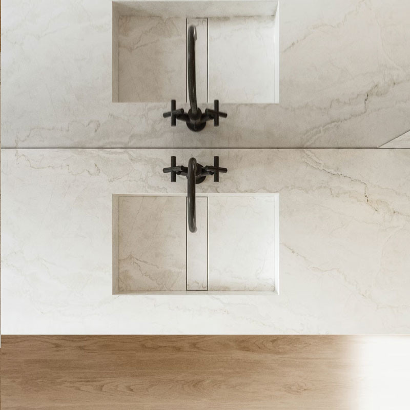 Plan de travail sur mesure en céramique Dekton® Thala